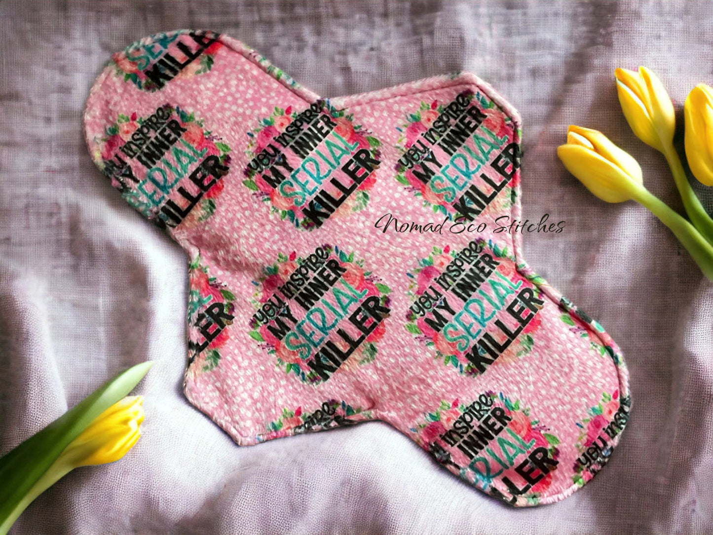 Reusable Cloth Pad/Heavy/Moderate- Stain Resistant Minky-Inner Serial