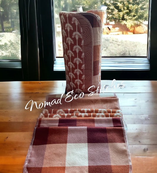 Un-Paper Towels-set of 12- Fall/ Boho Colors