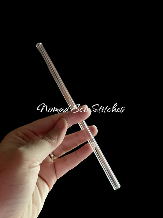 Reusable Glass Straw 8”