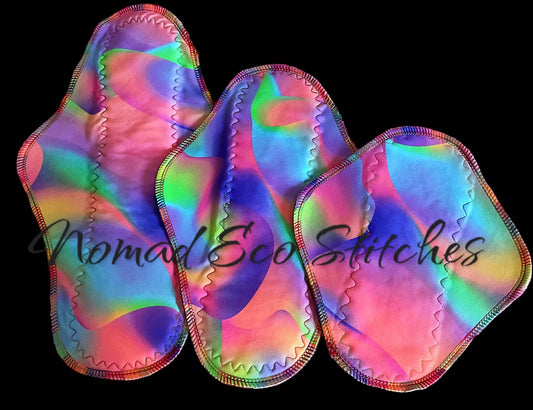Reusable Cloth Pad (1) Moderates- Pink Dreams- Fast Absorb, Stay Dry