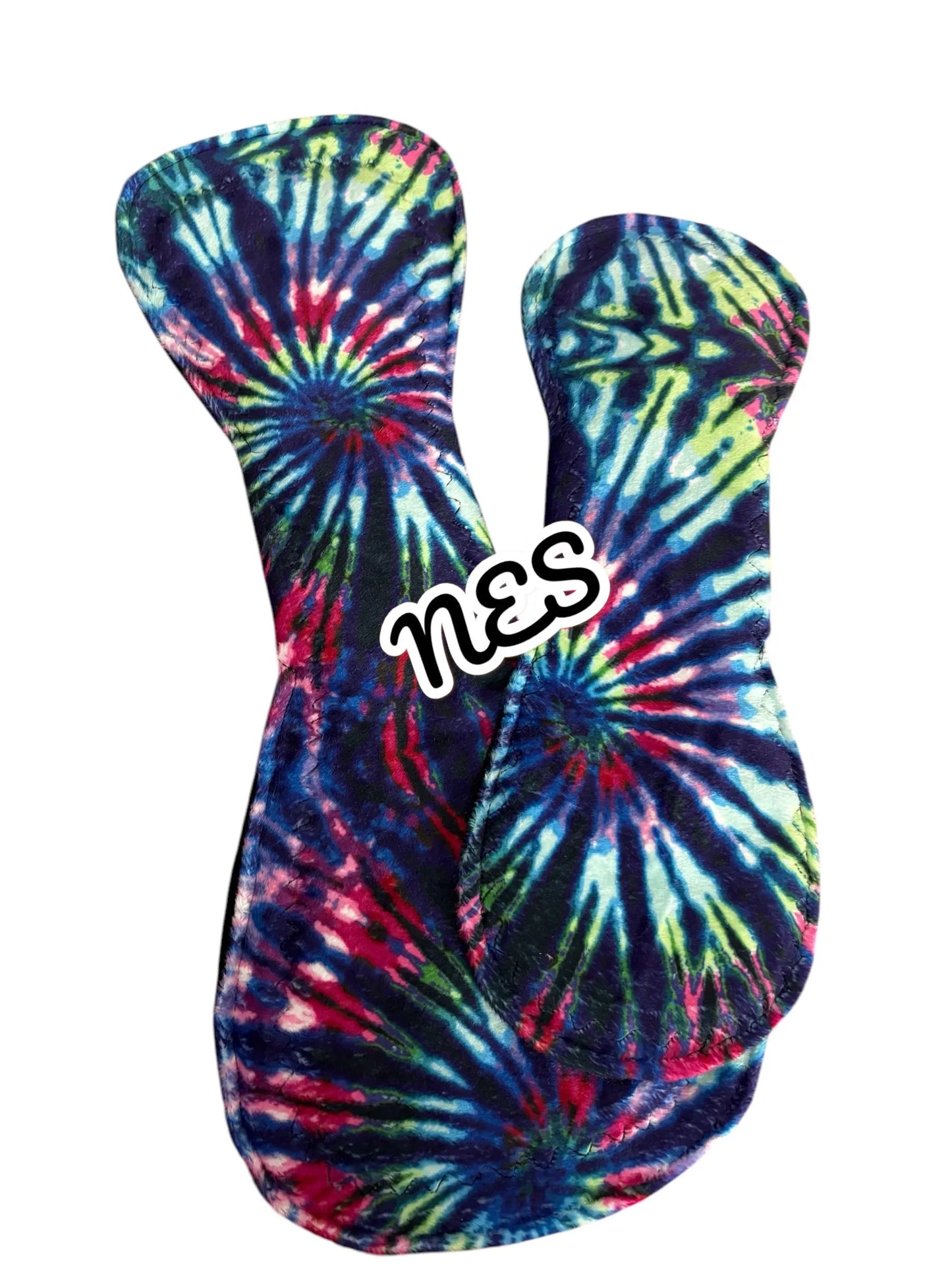 Reusable Cloth Pad/Heavy/Moderate- Stain Resistant Minky-Bright Swirl Tye Dye